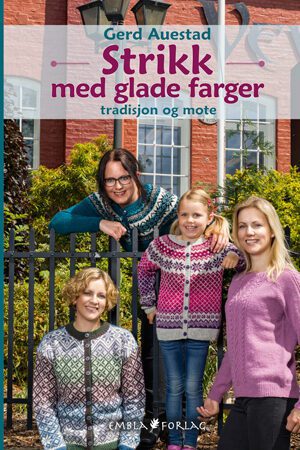 bokforside Strikk med glade farger