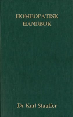 bokforside,Homeopatisk Handbok, Dr. Karl Stauffer