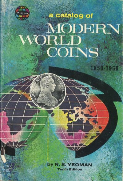 bokforside, A Catalog of Modern World Coins, R.S.Yeoman